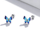 S925 Sterling Silver Enamel Oxidized Earrings for Women-4