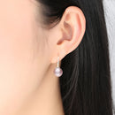 925 Sterling Silver Oxidized Pearl Earrings for Women-5