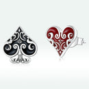 S925 Sterling Silver Oxidized Earrings with Enamel - Perfect for Any Occasion-5