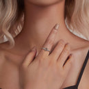 925 Sterling Silver Oxidized Silver 0.8cm Pendant Rings for Women-6