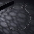 925 Sterling Silver White Gold Plated Adjustable Moissanite Necklace for Women-7