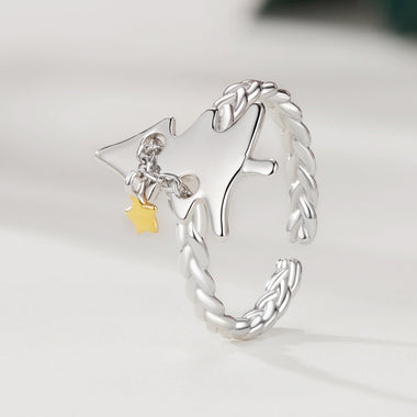 925 Sterling Silver Gold Plated Rings for Women - 0