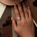 925 Sterling Silver Enamel Pavé Setting CZ Pendant 1.3x1.0cm for Women-5