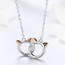 925 Sterling Silver Necklace, Length 38-45cm, Pendant 1.2*1cm, for Women-3