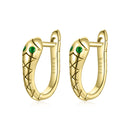 925 Sterling Silver Plated Platinum CZ Earrings for Women-1