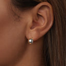 925 Sterling Silver Earrings 10x7mm with Oxidized Silver for Women-7