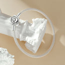 925 Sterling Silver Bracelet with Oxidized Finish and CZ 17.0 cm-3
