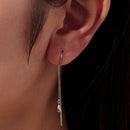 925 Sterling Silver Plated White Gold Water Droplet Earrings for Women-6