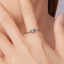 925 Sterling Silver White Gold Plated Enamel Ring for Women-6