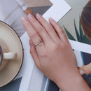 925 Sterling Silver Oxidized Round Paw Print Ring Size 6.0 for Women-6