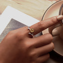 925 Sterling Silver Transparent Glass Ring 1.7mm for Women-6