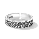 925 Oxidized Silver 0.5cm Ring-4