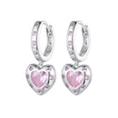 925 Sterling Silver Pavé Setting CZ Earrings for Women-1