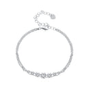 925 Sterling Silver 5MM Moissanite Bracelet for Women-1