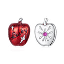 925 Sterling Silver Earrings with Synthetic Spinel & Enamel, 1.1x0.8cm for Women-1