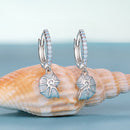 925 Sterling Silver Earrings with Nano Opal Stone and Enamel - 22x8mm-4