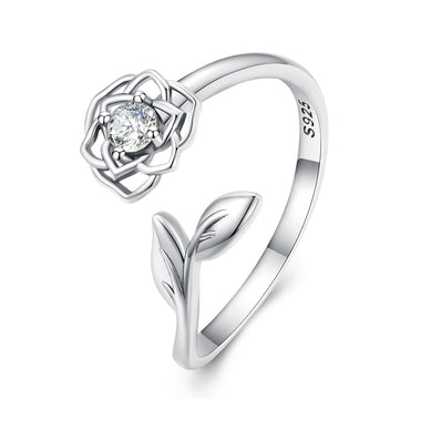S925 Sterling Silver Pavé Setting CZ Ring for Women