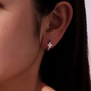 925 Sterling Silver Earrings with Pavé Setting CZ and High-Quality Nacre for Women-7