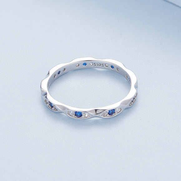 925 Sterling Silver Pavé Setting CZ Ring Size 6.0 for Women