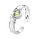 925 Sterling Silver Pavé Setting CZ Ring 2.6-4.3mm Width for Women-2