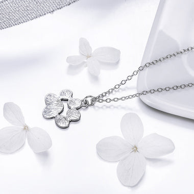 925 Sterling Silver Necklace with SCN Pendant 1.5x1.4cm for Women - 0
