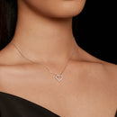S925 Sterling Silver Necklace with Moissanite, 400mm + 50mm, Platinum Plated, Women-7
