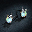 S925 Sterling Silver Earrings with Translucent Opal-6