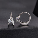 925 Sterling Silver Moissanite 0.3ct Earrings Size 1.2*0.6cm for Women-4