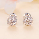 925 Sterling Silver Moissanite 0.50 Carat Earrings for Women-3
