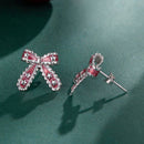 925 Sterling Silver Earrings with Enamel Process in White Gold Plating for Women-4