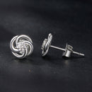 925 Sterling Silver Moissanite Earrings, 0.3cm, White Gold Plated, for Women-4