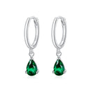 925 Sterling Silver Earrings with Pavé Setting CZ-3