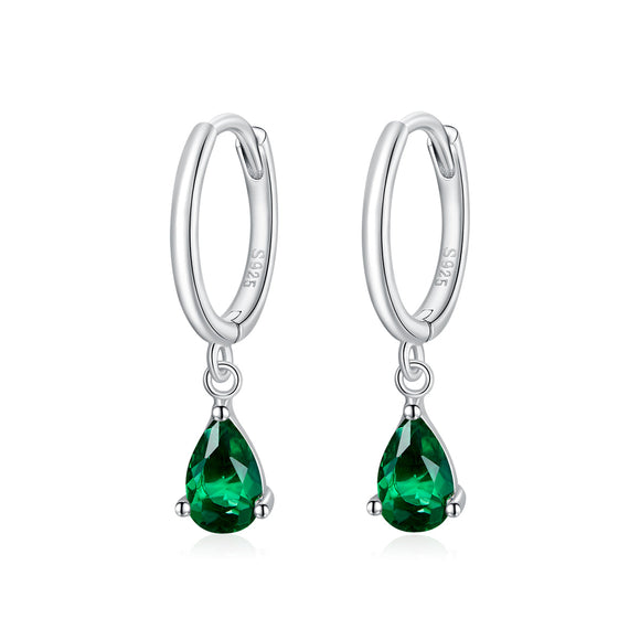 925 Sterling Silver Earrings with Pavé Setting CZ