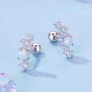 925 Sterling Silver Translucent Opal CZ Earrings for Women-4