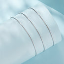 925 Sterling Silver + Plated White Gold 40cm Necklace-6