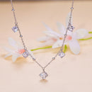925 Sterling Silver 5.0mm Moissanite Necklace for Women-3