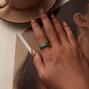 925 Sterling Silver Plated White Gold 1.4mm Ring Size 6.0 for Women-9