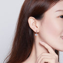 S925 Platinum Plated Pavé Setting CZ Earrings - 1.9*1cm - Women's Jewelry-7