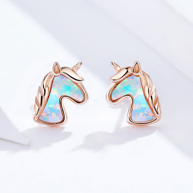 925 Sterling Silver Opal Earrings for Women - 0