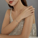 925 Sterling Silver Pavé Setting CZ Bracelet for Women-7