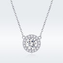 925 Sterling Silver Plated Platinum 49cm Pavé Setting CZ Necklace for Women-4