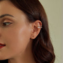 925 Sterling Silver Earrings with Pavé Setting CZ in Platinum-7