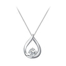 925 Sterling Silver Necklace with 1 Carat Moissanite - 400mm Length for Women-1