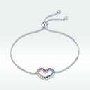 925 Sterling Silver Bracelet with Pavé Setting CZ-4