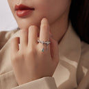 925 Sterling Silver Ring with Pavé Setting and CZ for Women-6
