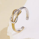 925 Sterling Silver Plated White Gold Ring for Women-2