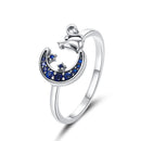 S925 Sterling Silver Oxidized Pavé Setting CZ Ring-3