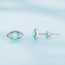 925 Sterling Silver Translucent Opal Earrings for Women-4