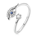 S925 Sterling Silver Pavé Set CZ Oxidized Silver Ring-1