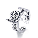 S925 Sterling Silver 1.2 cm Wide Ring-1